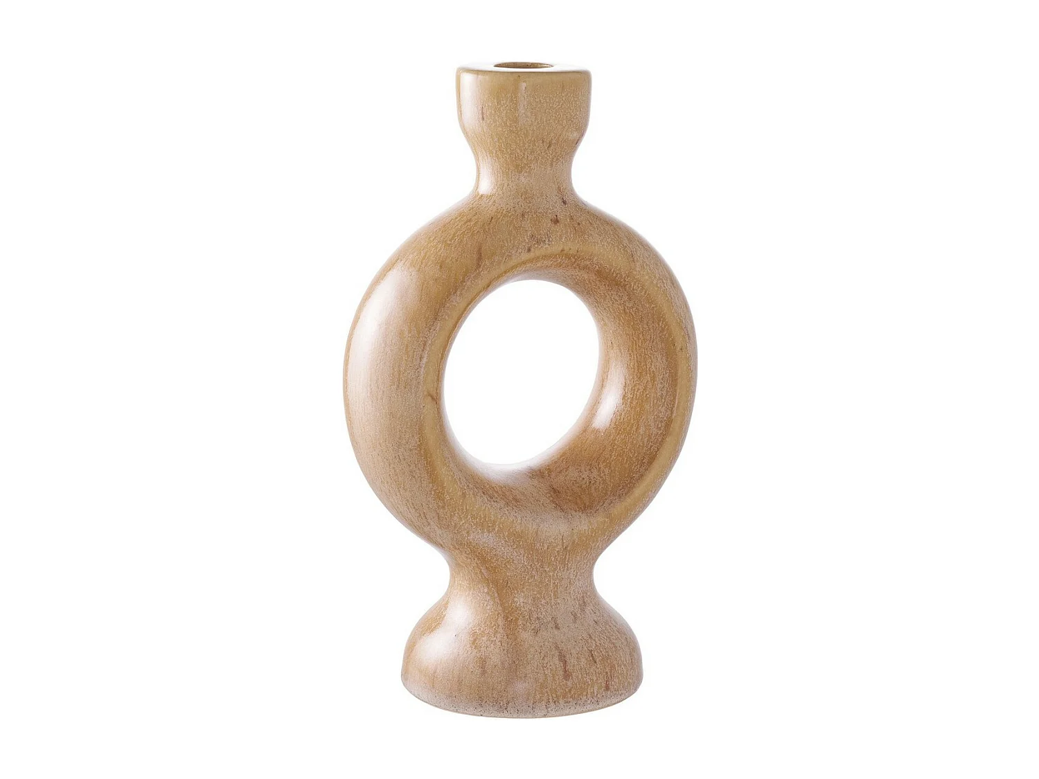 Portavelas Lucy, Marrón, 13,5x8,8x23,5 cm, EPIKASA