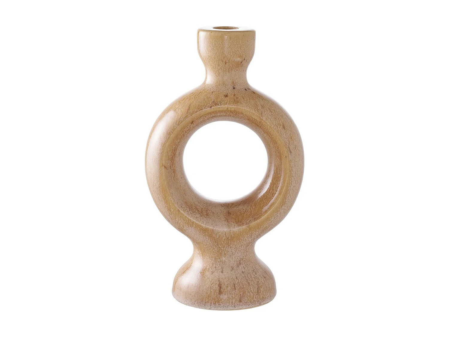 Bougeoir Lucy, Marron, 13,5x8,8x23,5 cm, Seven Design