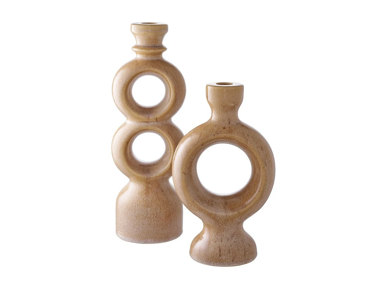 Bougeoir Mary, Marron, 10,7x9,5x30,5 cm, Seven Design