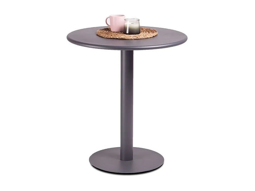 Mesa de exterior redonda Glot Antracita