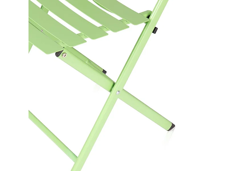 Set de exterior mesa y 2 sillas plegables Gio Pistacho