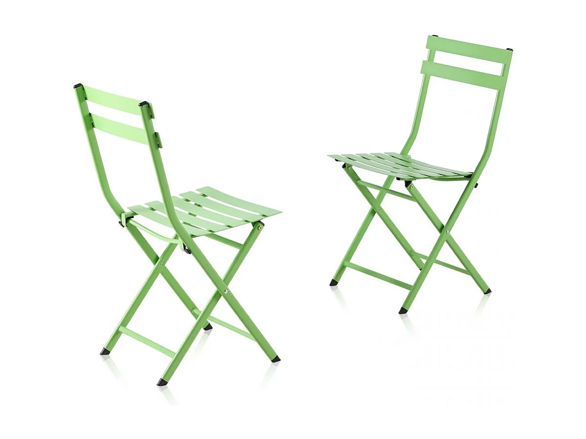 Set de exterior mesa y 2 sillas plegables Gio Pistacho