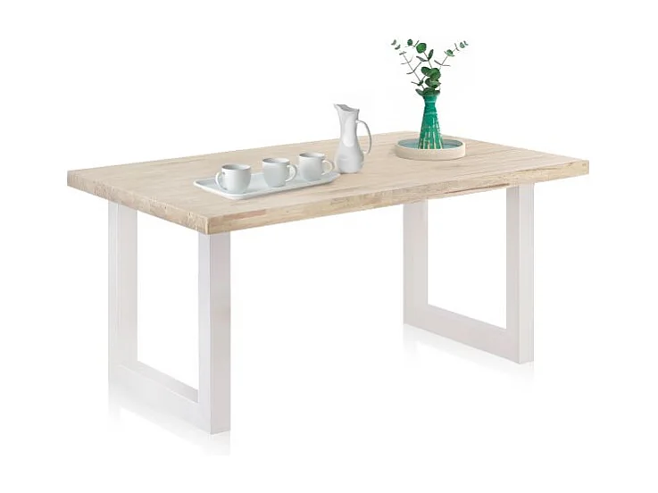 Mesa de exterior Masi Roble salvaje - Blanco