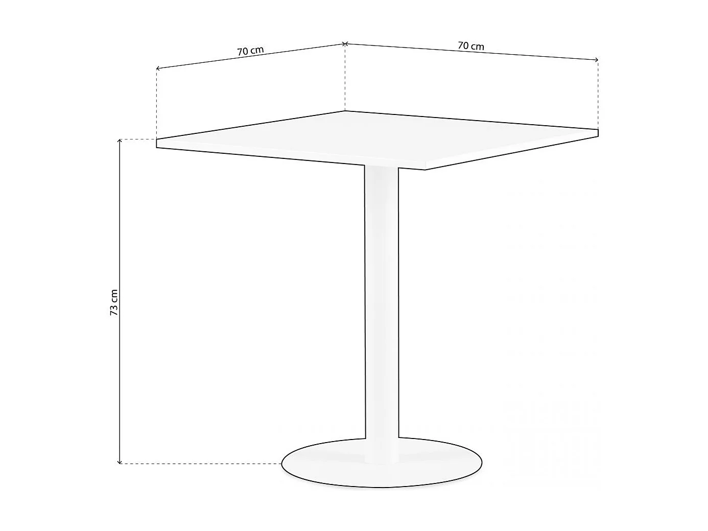 Mesa de exterior Glot Blanco