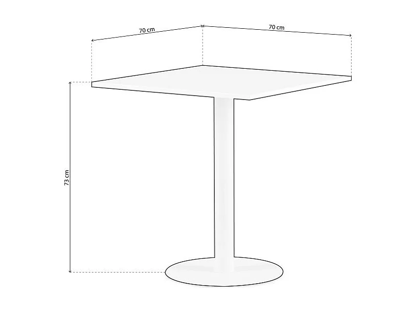 Mesa de exterior Glot Blanco