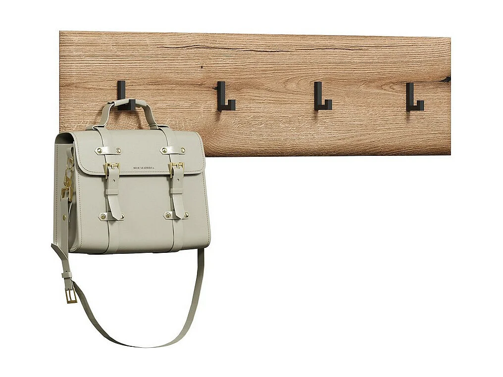 Muurhangers Marlon, Bruin, 91x23x2 cm, Seven Design