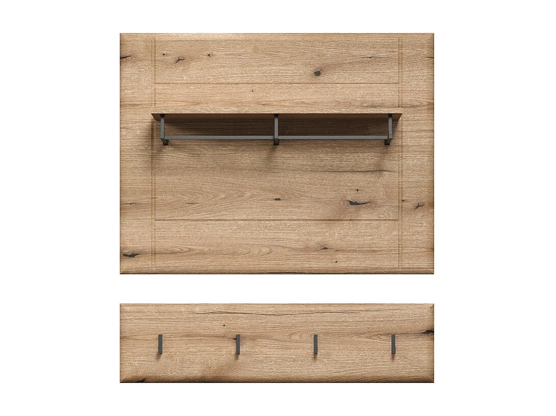 Muurhangers Marlon, Bruin, 91x23x2 cm, Seven Design