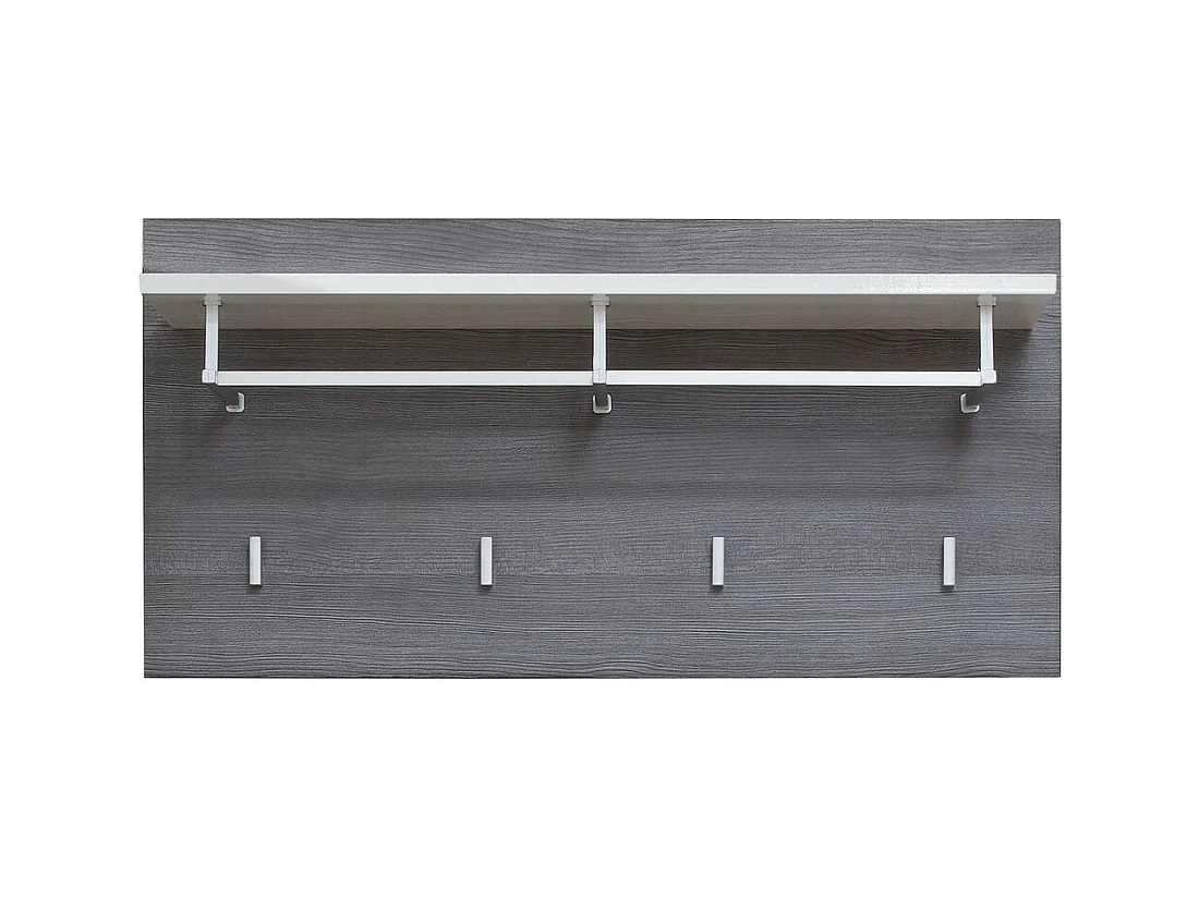 Porte-Manteau Murale Line, Gris, 80x40x28 cm, EPIKASA
