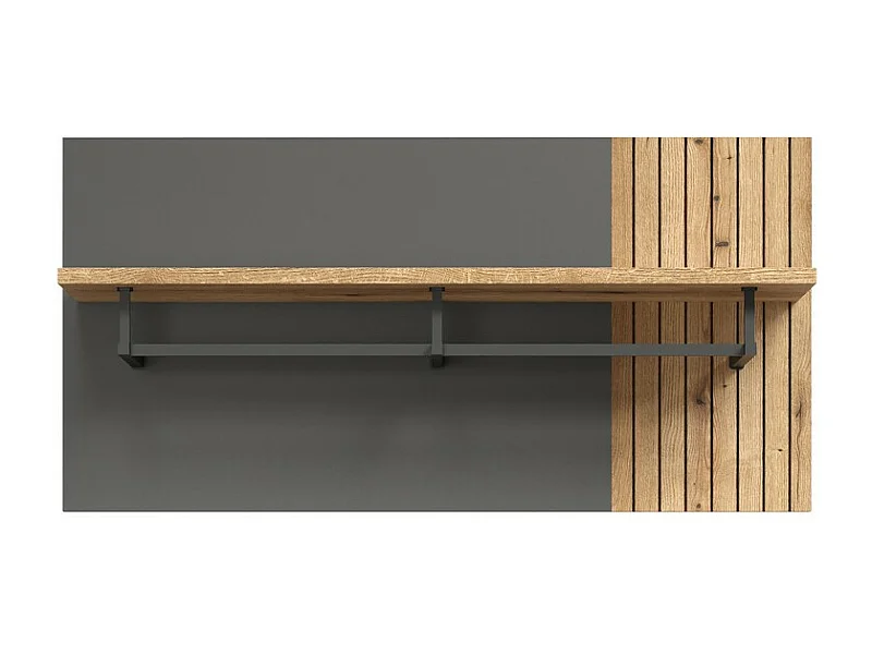 Muurhangers Esteban, Antraciet, 80x40x28 cm, EPIKASA