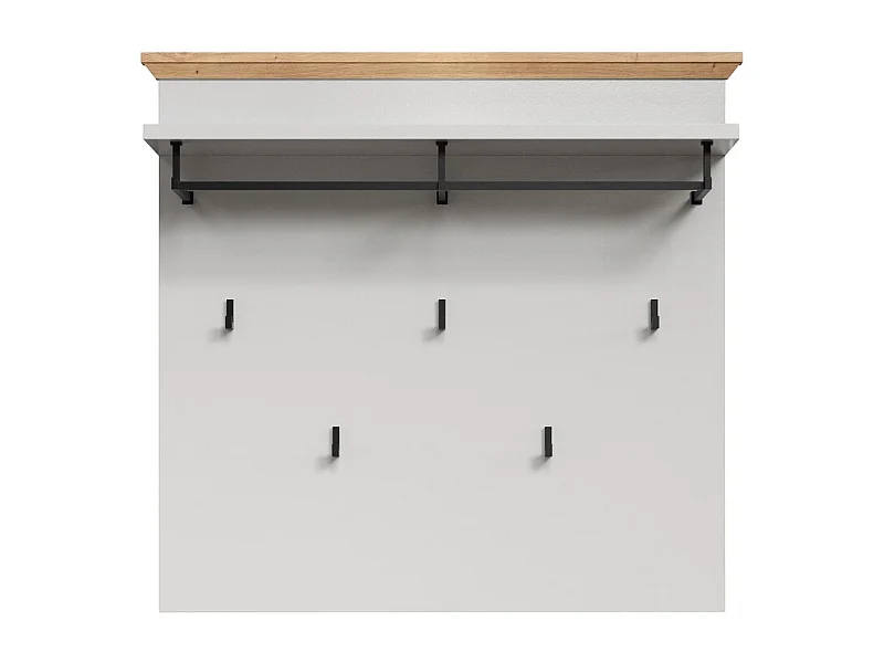 Porte-Manteau Murale Landside, Blanc, 91x82x27 cm, Seven Design