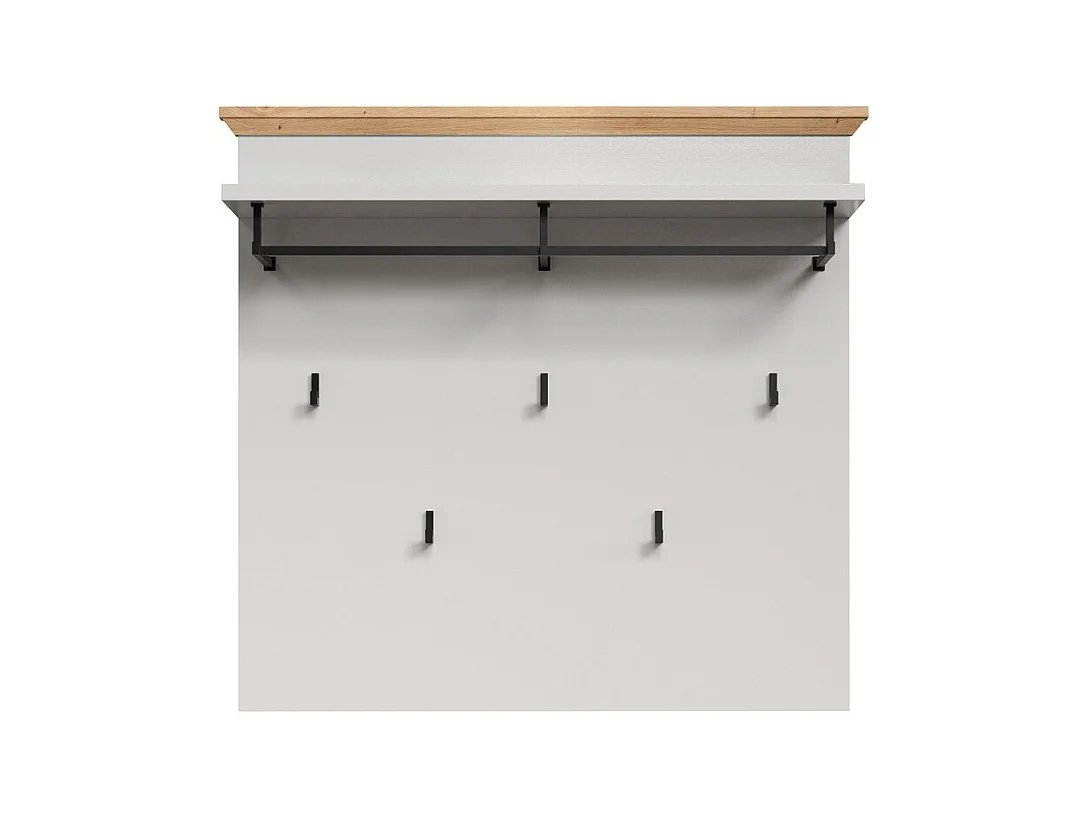Porte-Manteau Murale Landside, Blanc, 91x82x27 cm, EPIKASA