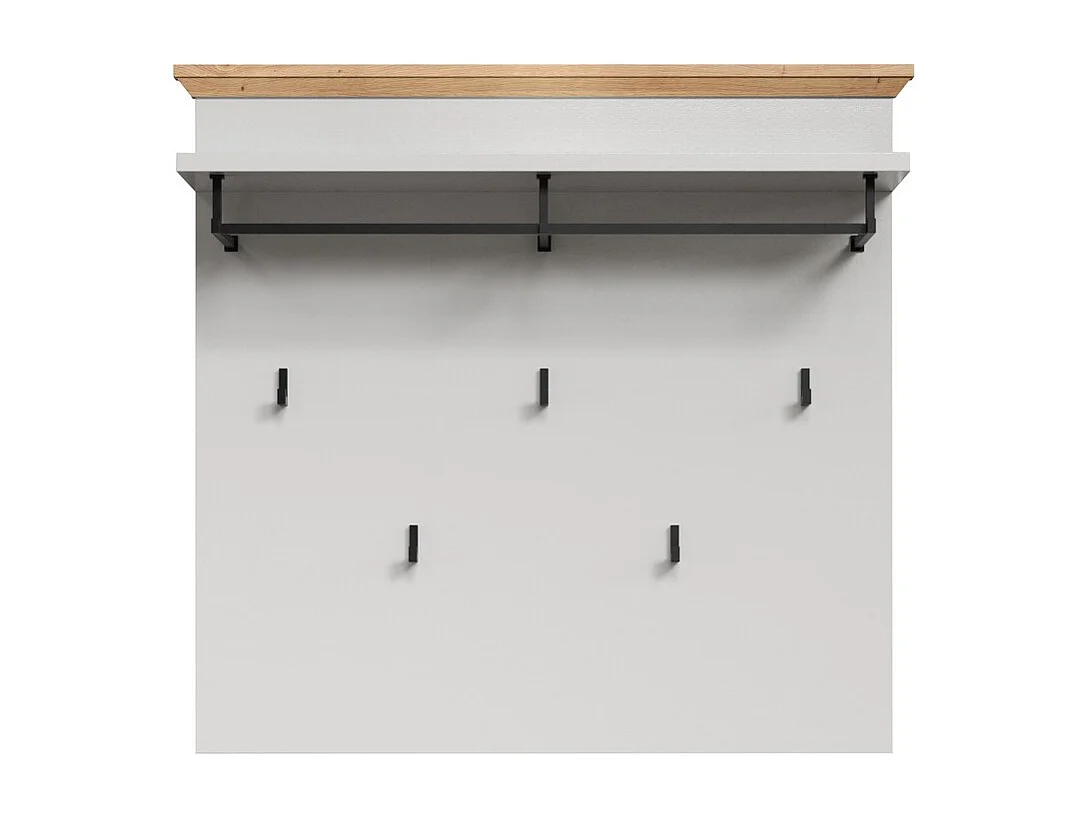 Porte-Manteau Murale Landside, Blanc, 91x82x27 cm, Seven Design