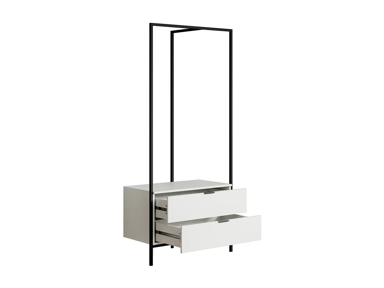 Vloerhanger Jody, Wit, 85x190x47 cm, EPIKASA