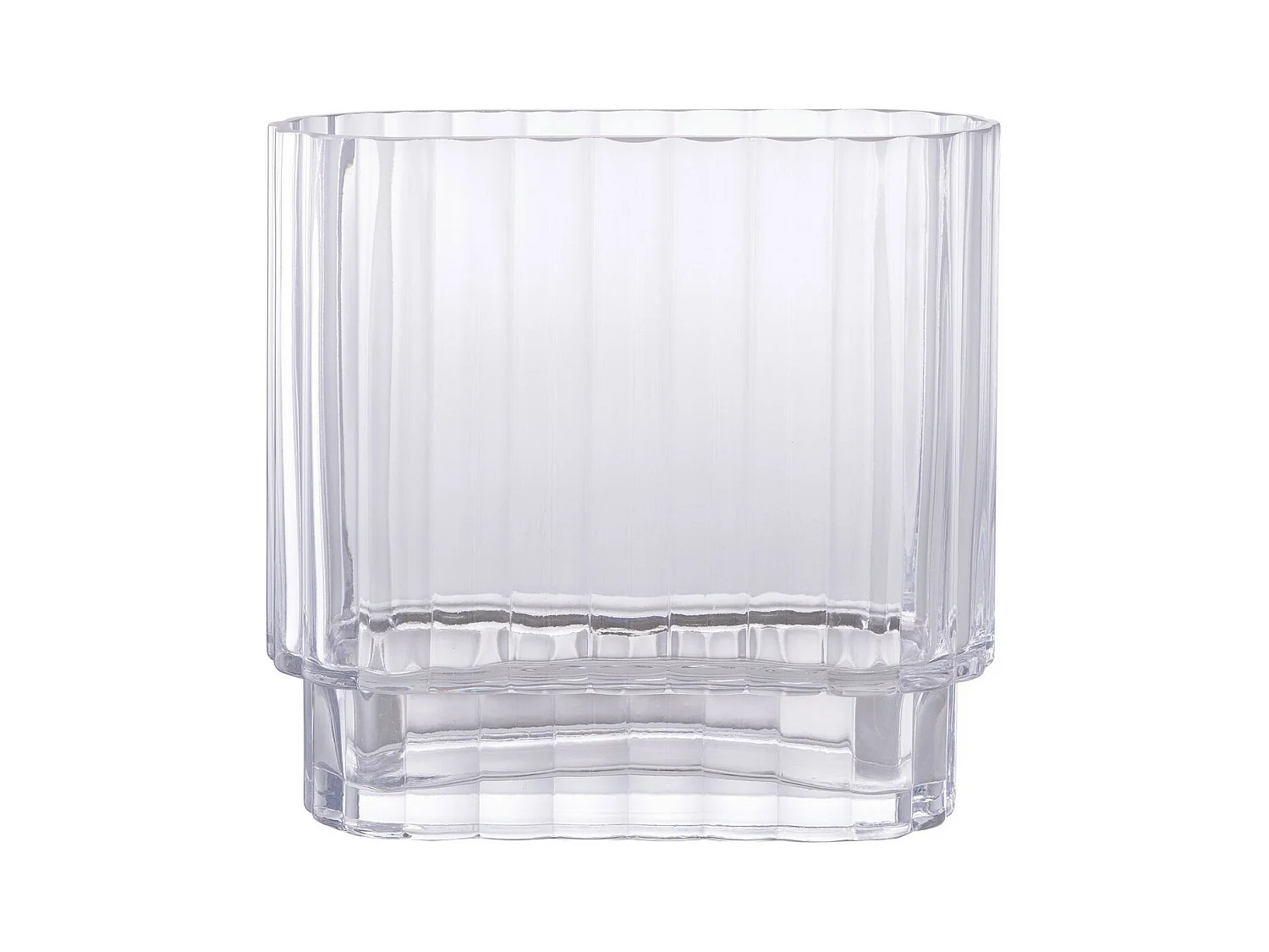 Vase Décoratif Johan, Transparent, 9x20x19,5 cm, EPIKASA