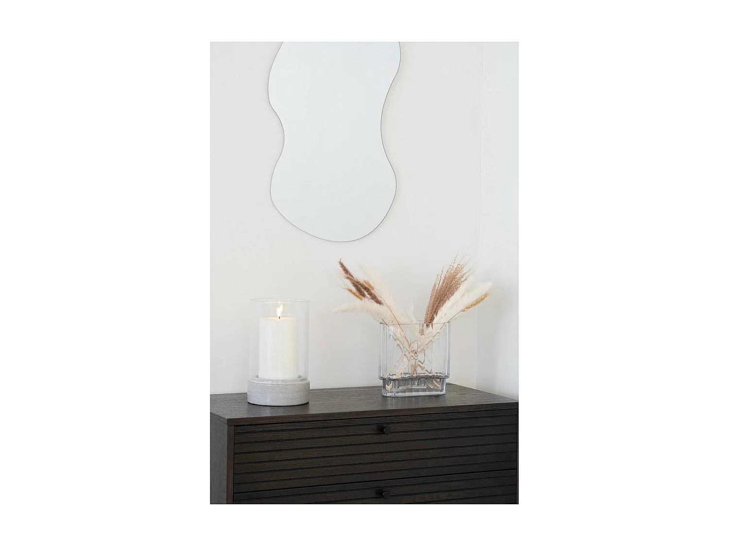 Decoratieve Vaas Johan, Transparant, 9x20x19,5 cm, Seven Design