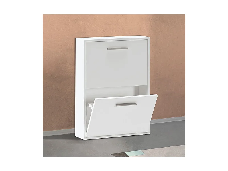 Zapatero Home 2 puertas Blanco