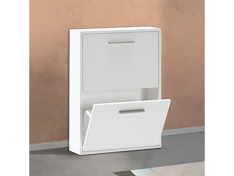 Zapatero Home 2 puertas Blanco