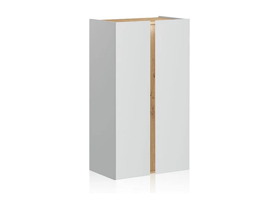 Armario zapatero Eitan Blanco Artik (Blanco Mate) - Roble Nodi