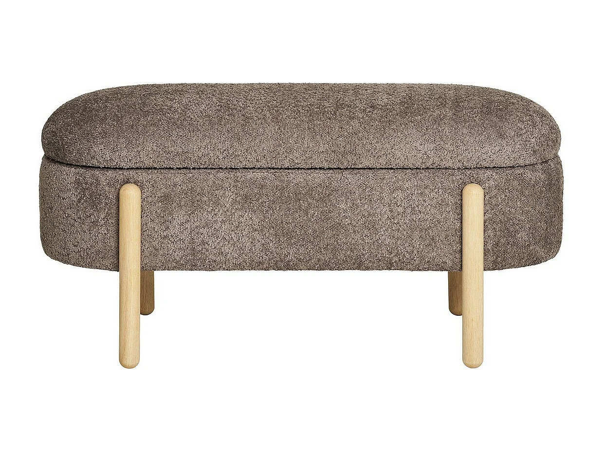 Ławka z Miejscem do Przechowywania Branca, Brązowy, 41x98x48 cm, EPIKASA