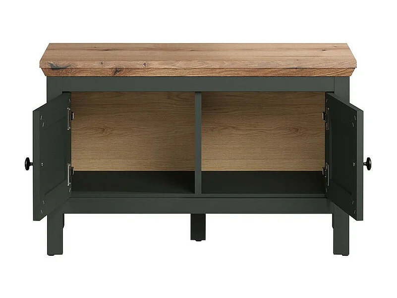 Banc avec Rangement Stanton, Vert, 77x48x39 cm, Seven Design