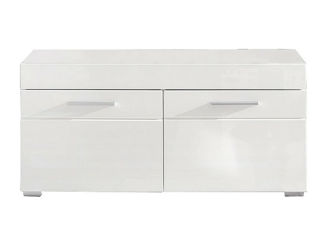 Panca con Portaoggetti Amanda, Bianco, 91x42x38 cm, EPIKASA