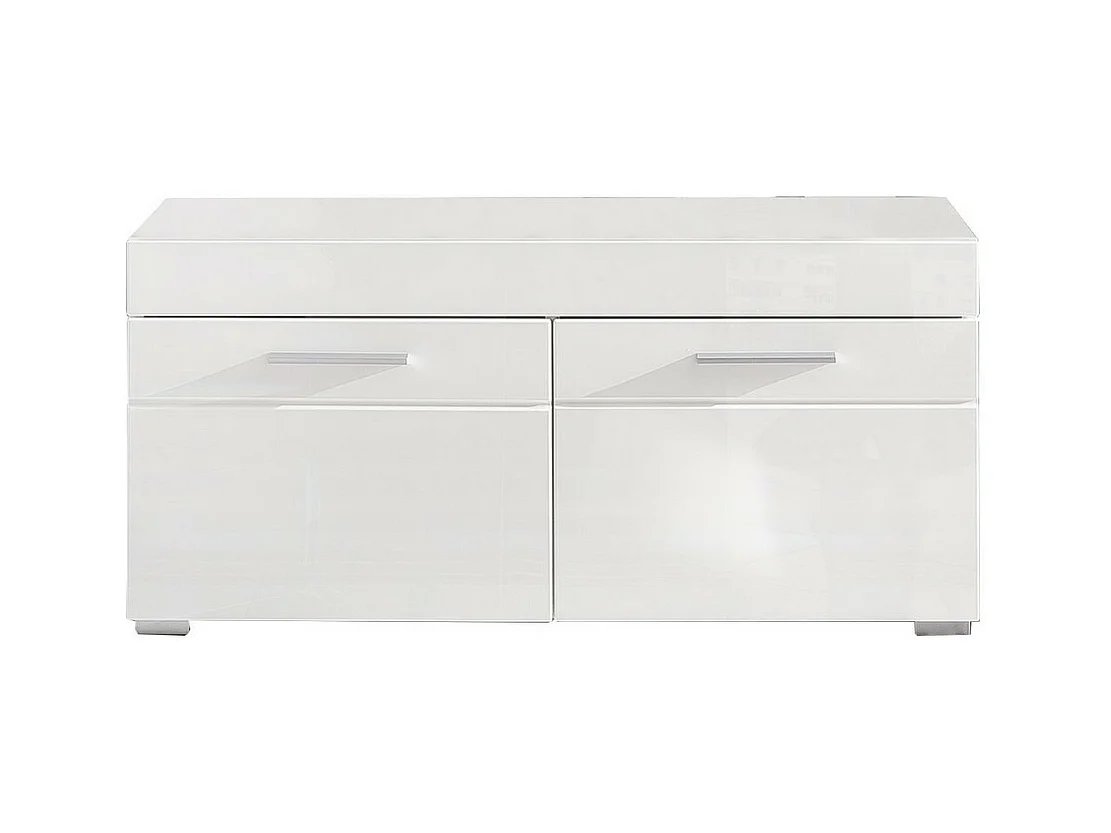 Banc avec Rangement Amanda, Blanc, 91x42x38 cm, EPIKASA