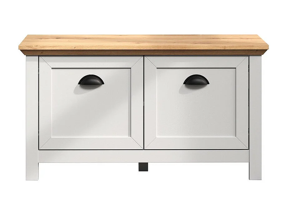 Bank met Opbergruimte Landside, Wit, 91x49x41 cm, EPIKASA