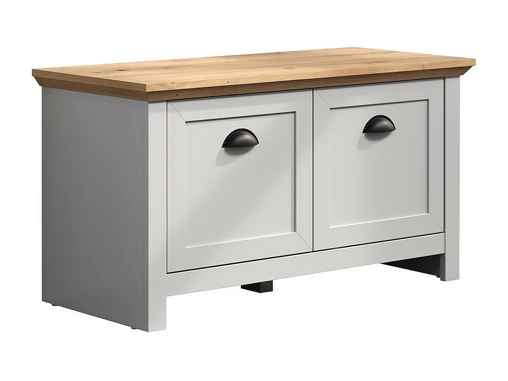 Bank met Opbergruimte Landside, Wit, 91x49x41 cm, EPIKASA