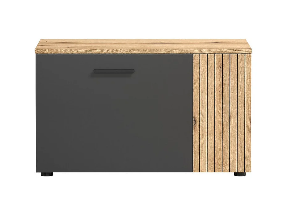 Banc avec Rangement Esteban, Anthracite, 80x48x36 cm, Seven Design