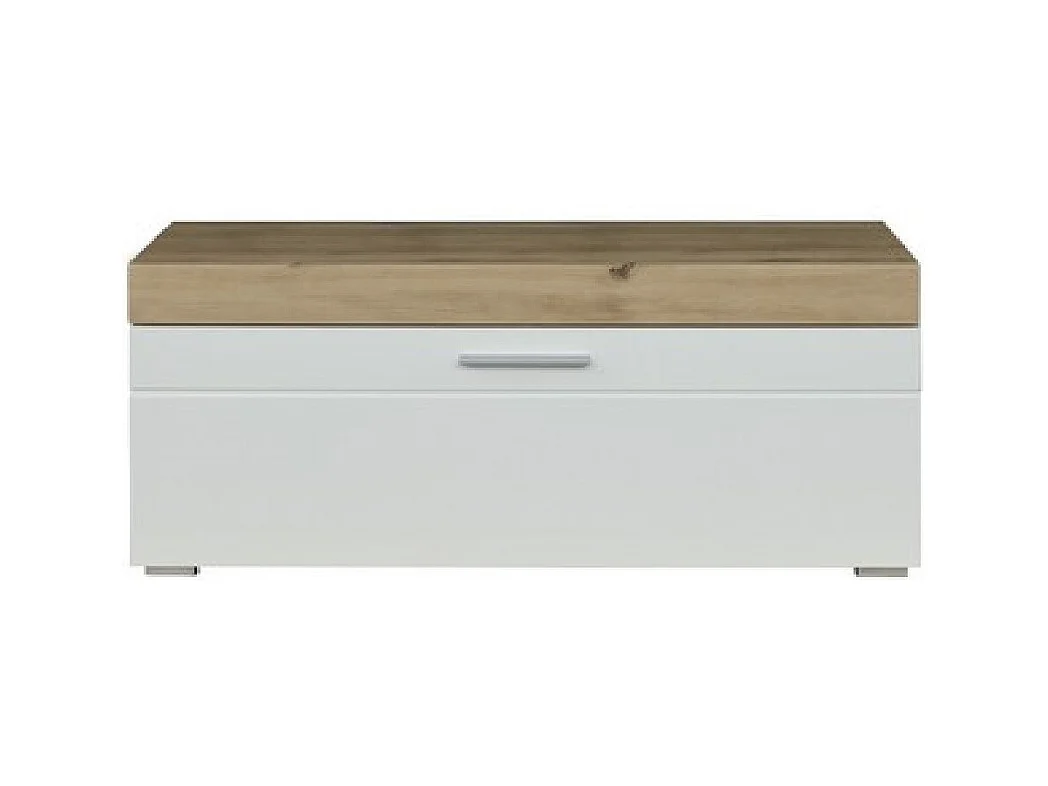 Banc avec Rangement Amanda, Blanc, 91x42x38 cm, EPIKASA