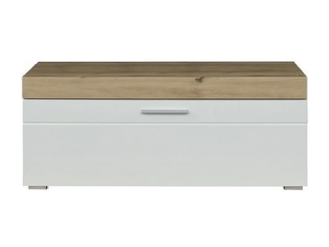 Banc avec Rangement Amanda 3, Blanc, 91x42x38 cm, Seven Design
