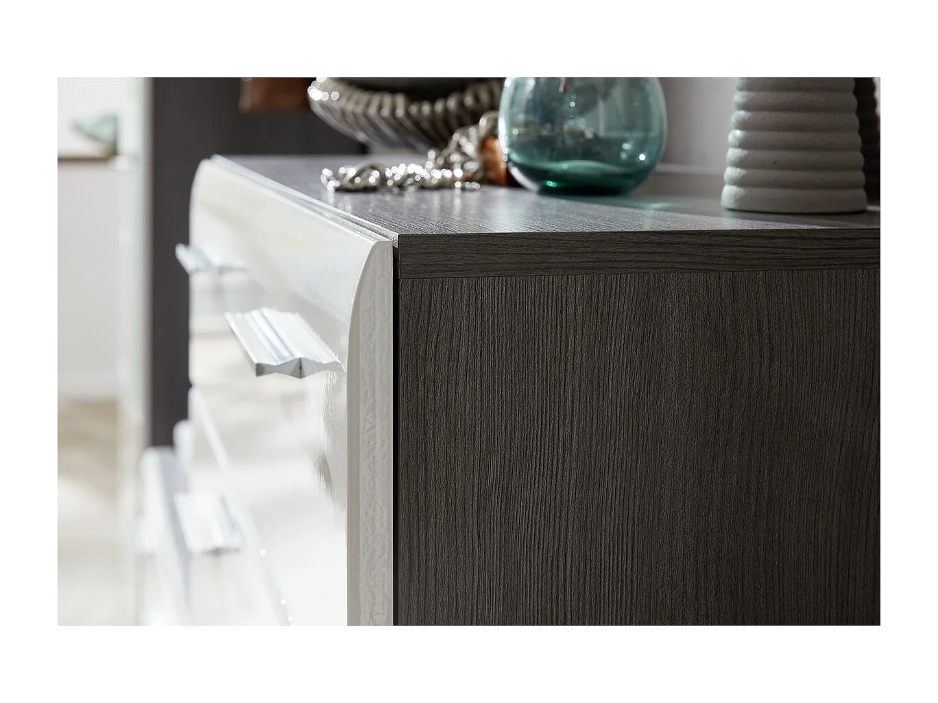 Panca con Portaoggetti Line, Bianco, 80x41x35 cm, EPIKASA