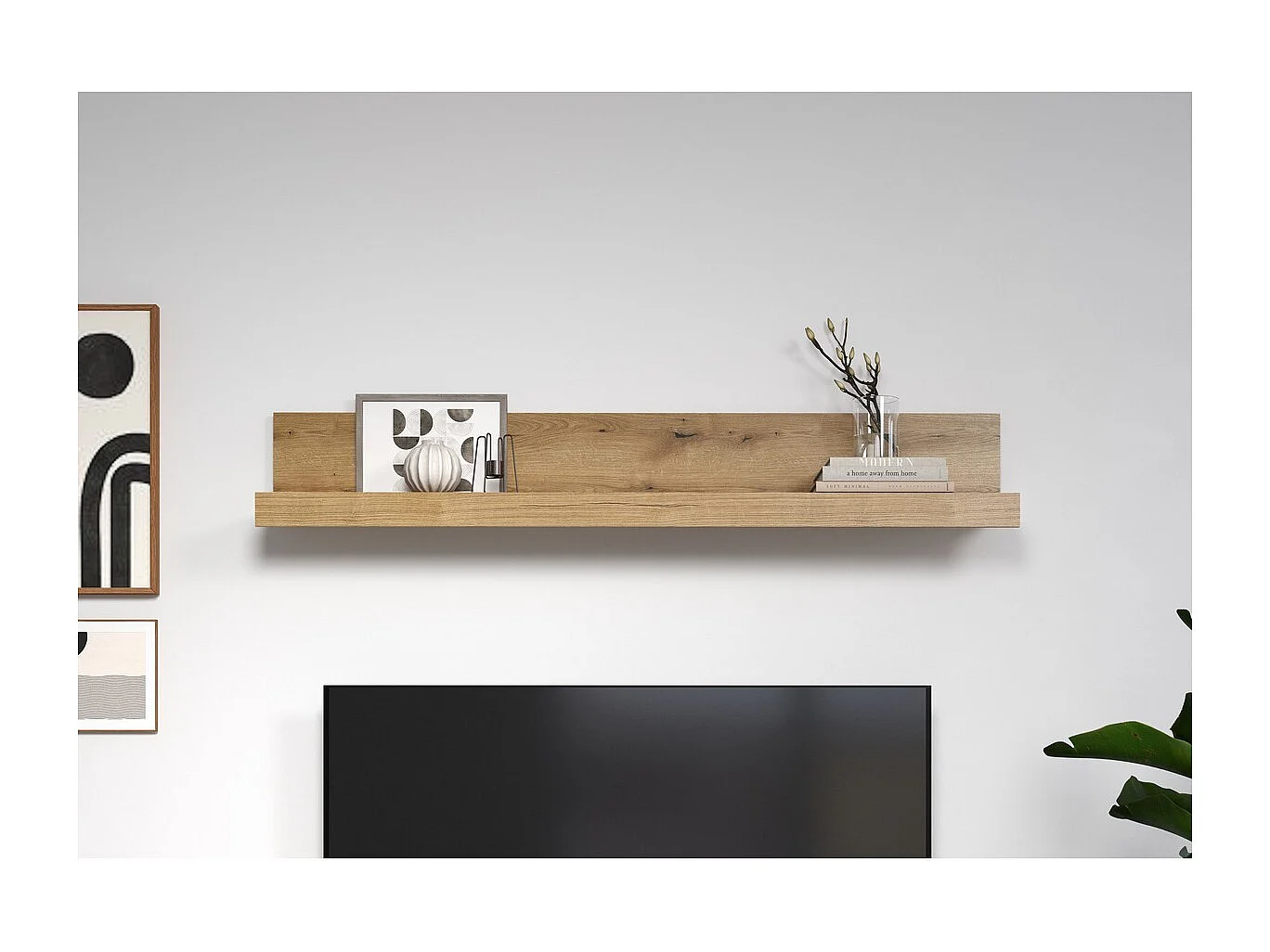 Étagère Tyler, Marron, 180x31x26 cm, Seven Design