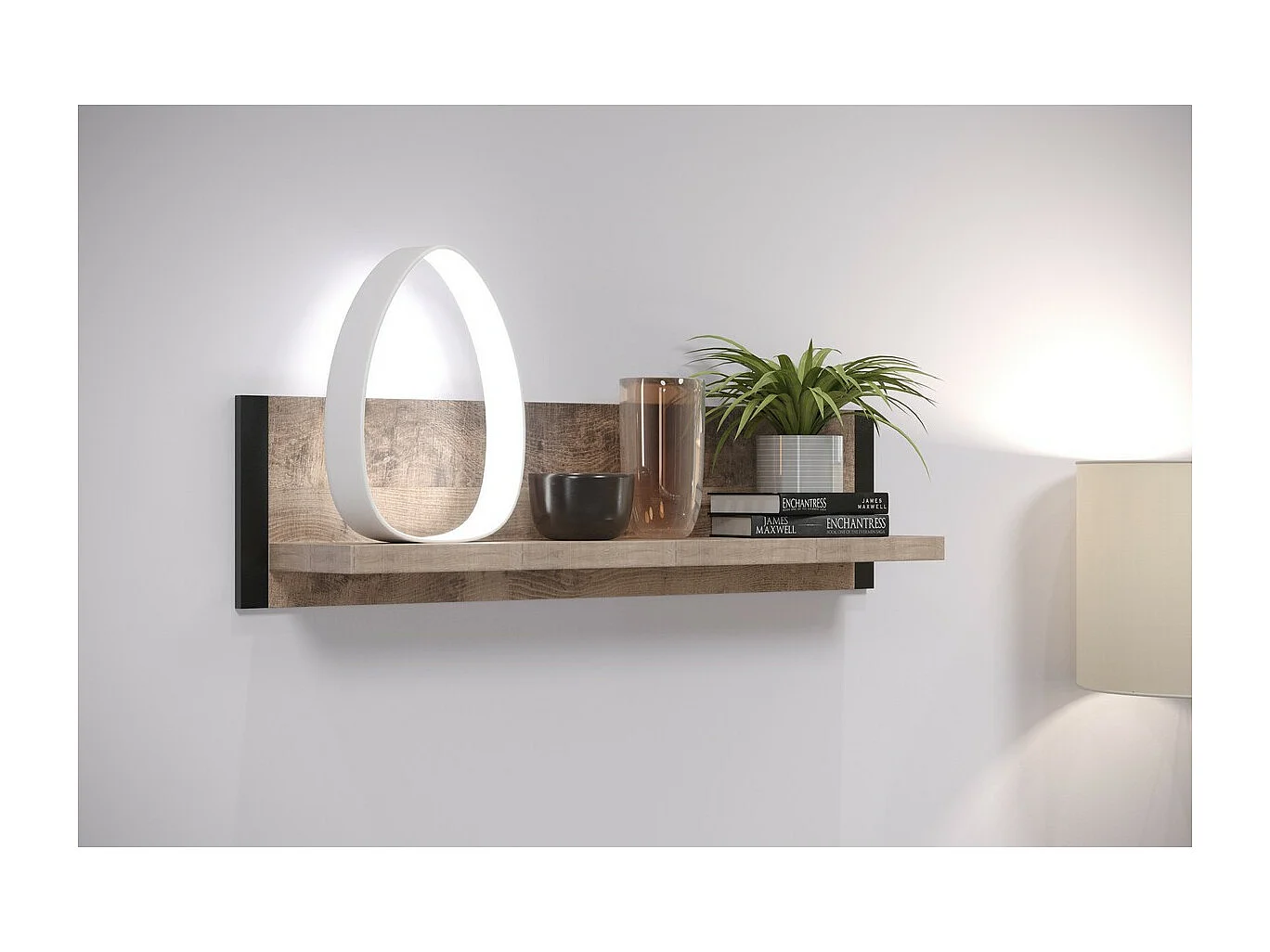 Plank Emile, Bruin, 110x28x23 cm, EPIKASA