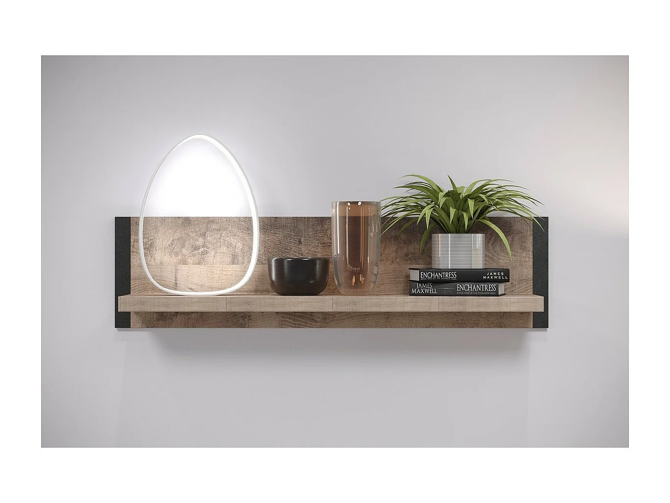 Plank Emile, Bruin, 110x28x23 cm, EPIKASA