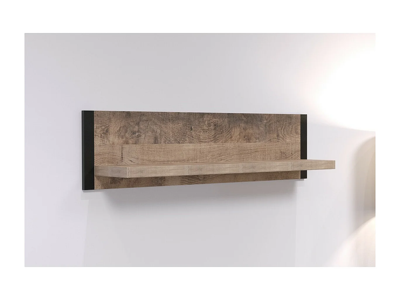 Étagère Emile, Marron, 110x28x23 cm, Seven Design