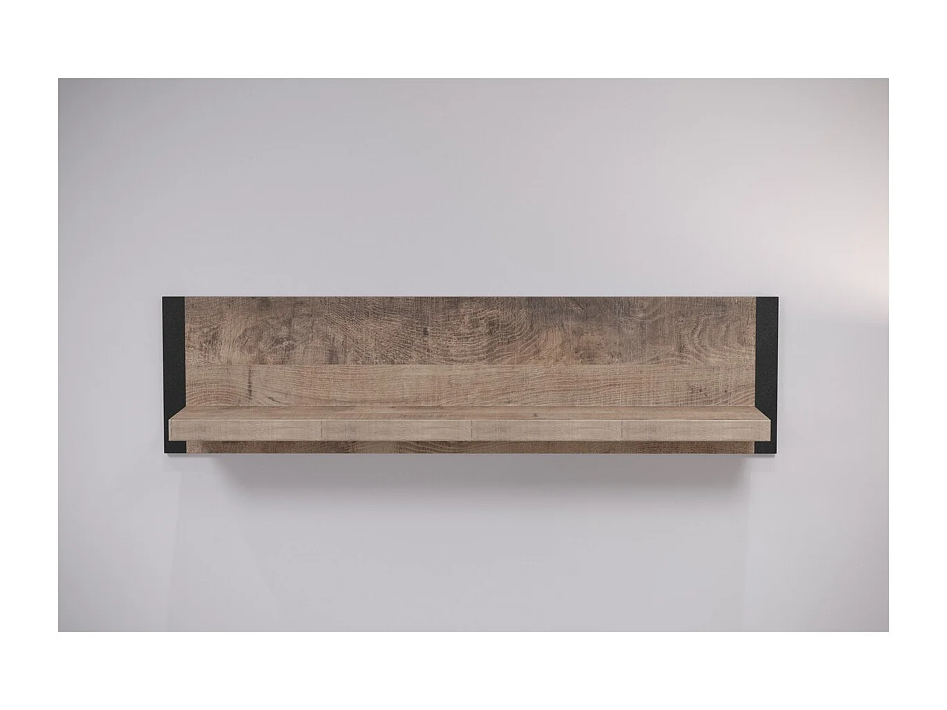 Étagère Emile, Marron, 110x28x23 cm, Seven Design