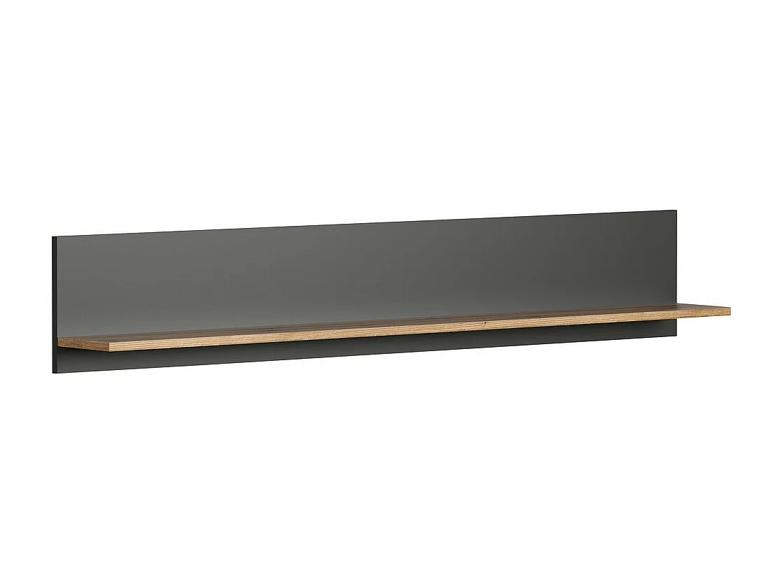 Plank Esteban, Antraciet, 150x25x18 cm, Seven Design