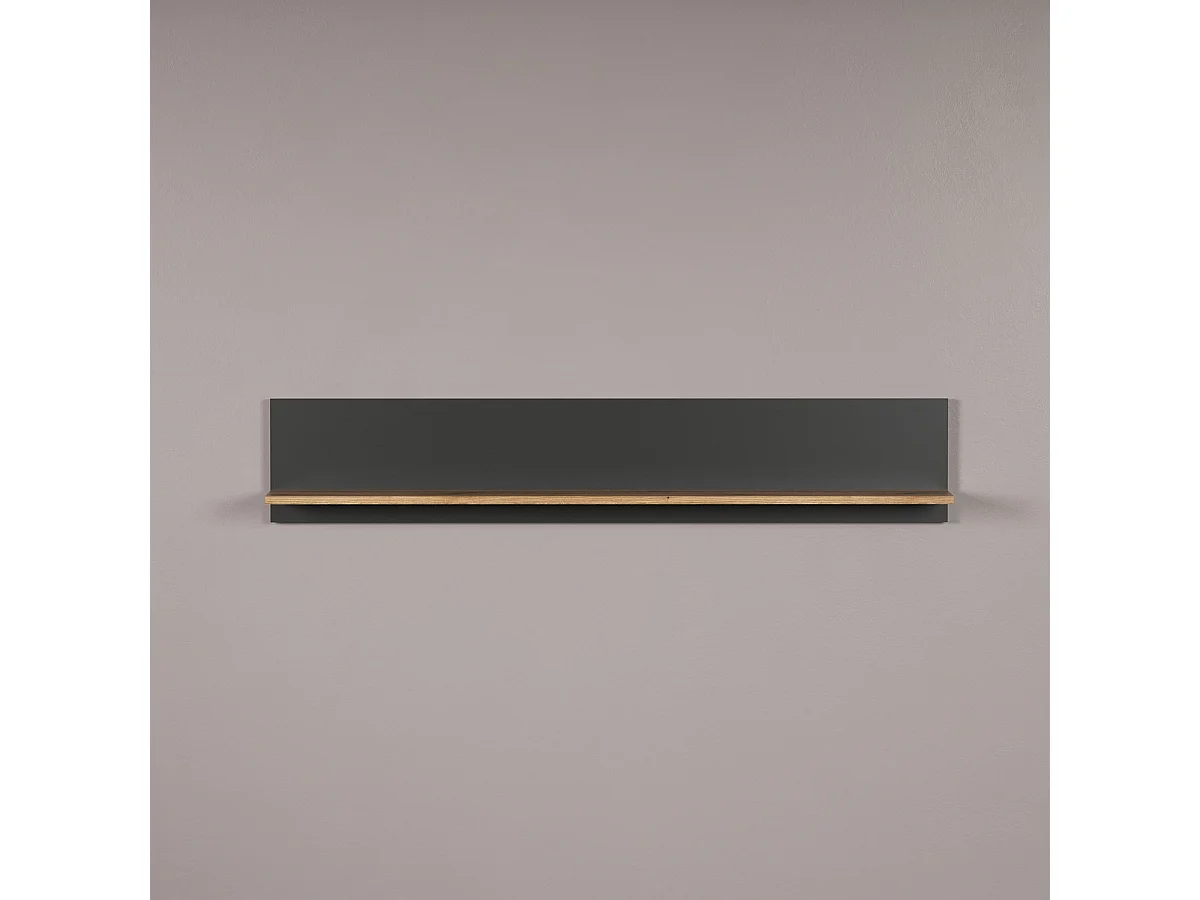 Plank Esteban, Antraciet, 150x25x18 cm, Seven Design