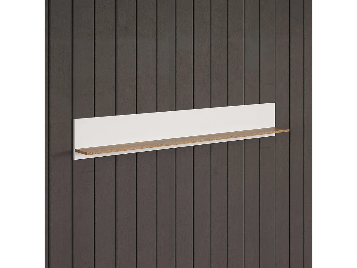 Étagère Vitoria, Blanc, 170x25x18 cm, Seven Design