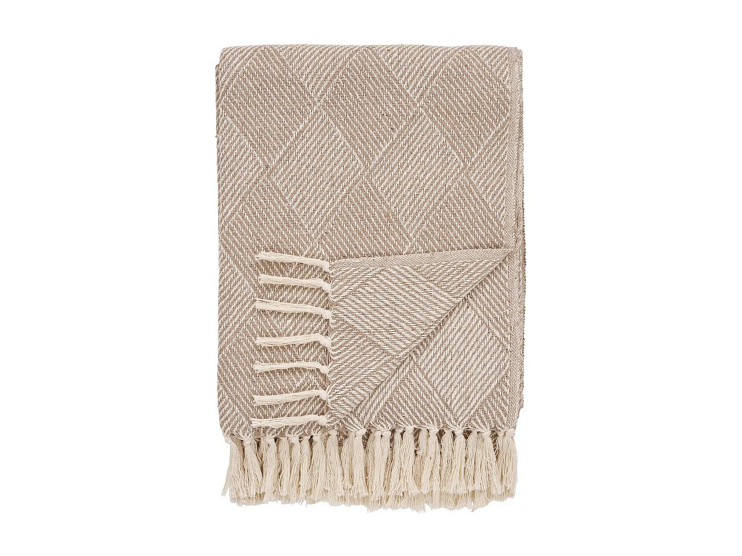 Plaid Bursa, Beige, 130x180x0,5 cm, Seven Design