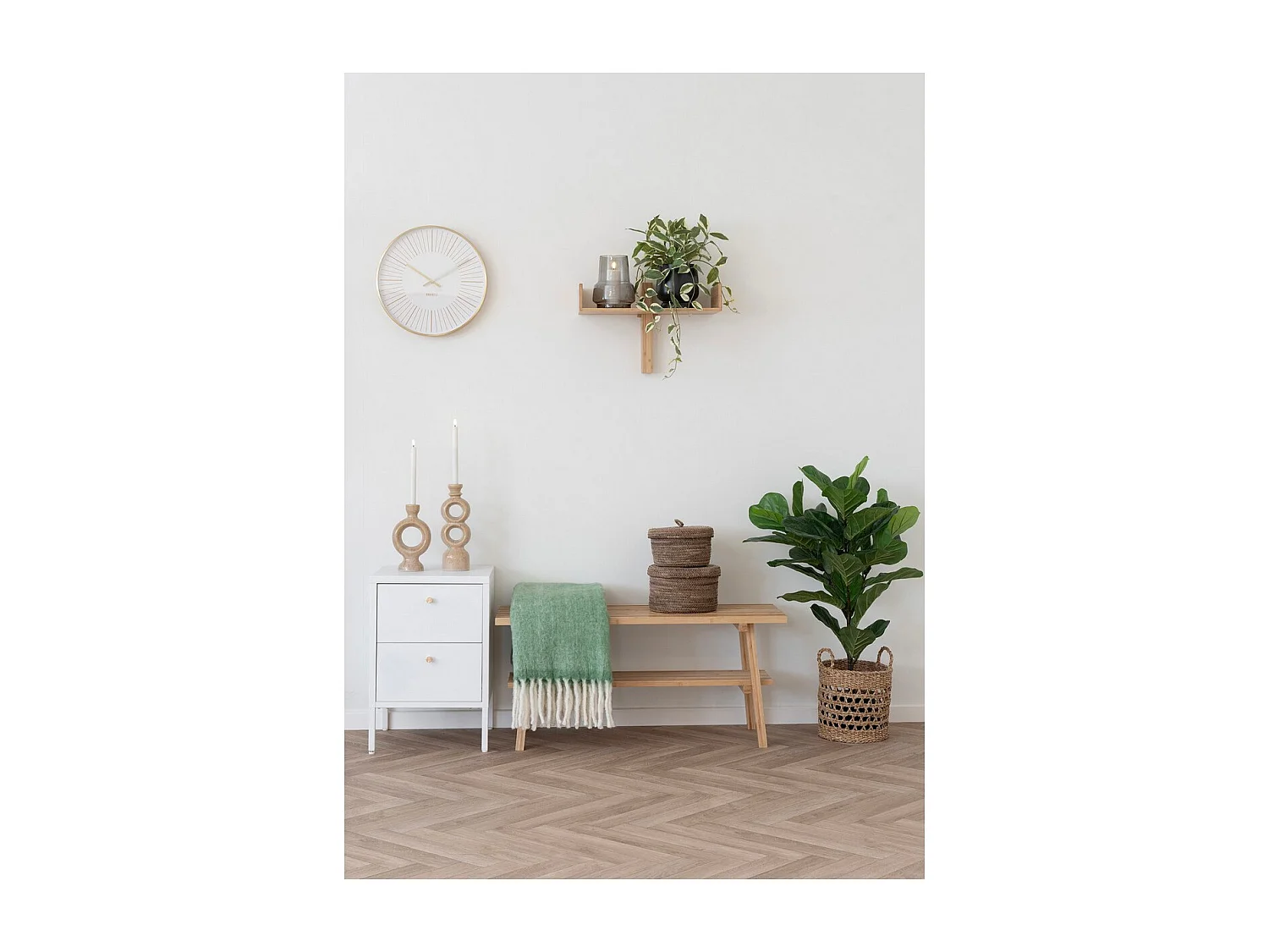 Geruite Carmel, Groen, 130x170x0,5 cm, Seven Design