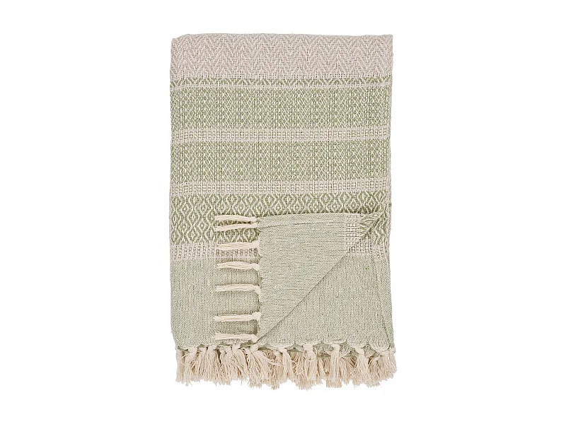 Plaid Manisa, Beżowy, 130x180x0,5 cm, Seven Design