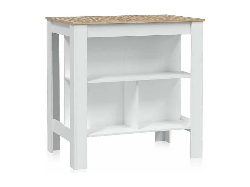 Mesa alta Nitza Blanco Artik (Blanco Mate) - Natur