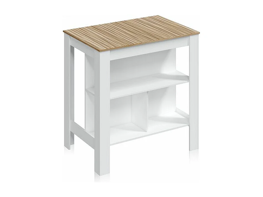 Mesa alta Nitza Blanco Artik (Blanco Mate) - Natur