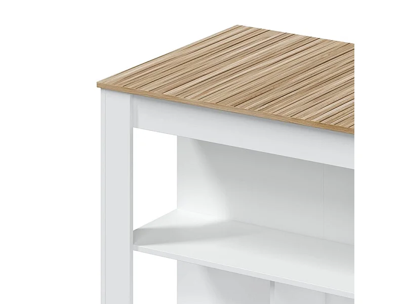 Mesa alta Nitza Blanco Artik (Blanco Mate) - Natur