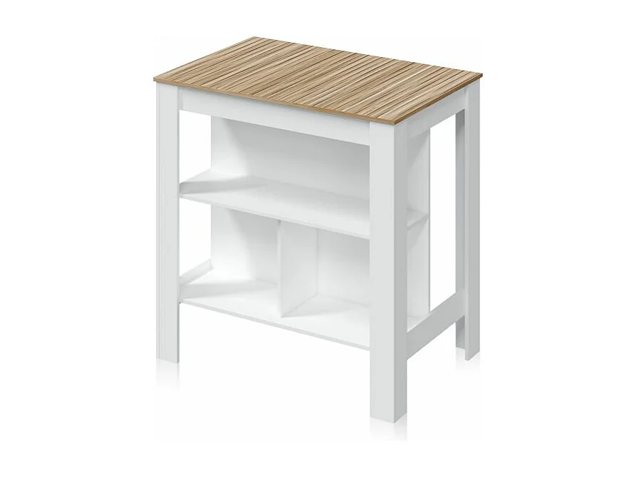 Mesa alta Nitza Blanco Artik (Blanco Mate) - Natur