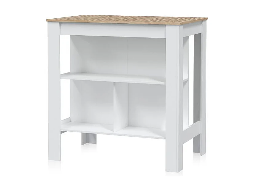 Mesa alta Nitza Blanco Artik (Blanco Mate) - Natur