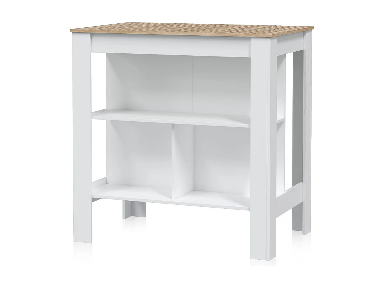 Mesa alta Nitza Blanco Artik (Blanco Mate) - Natur