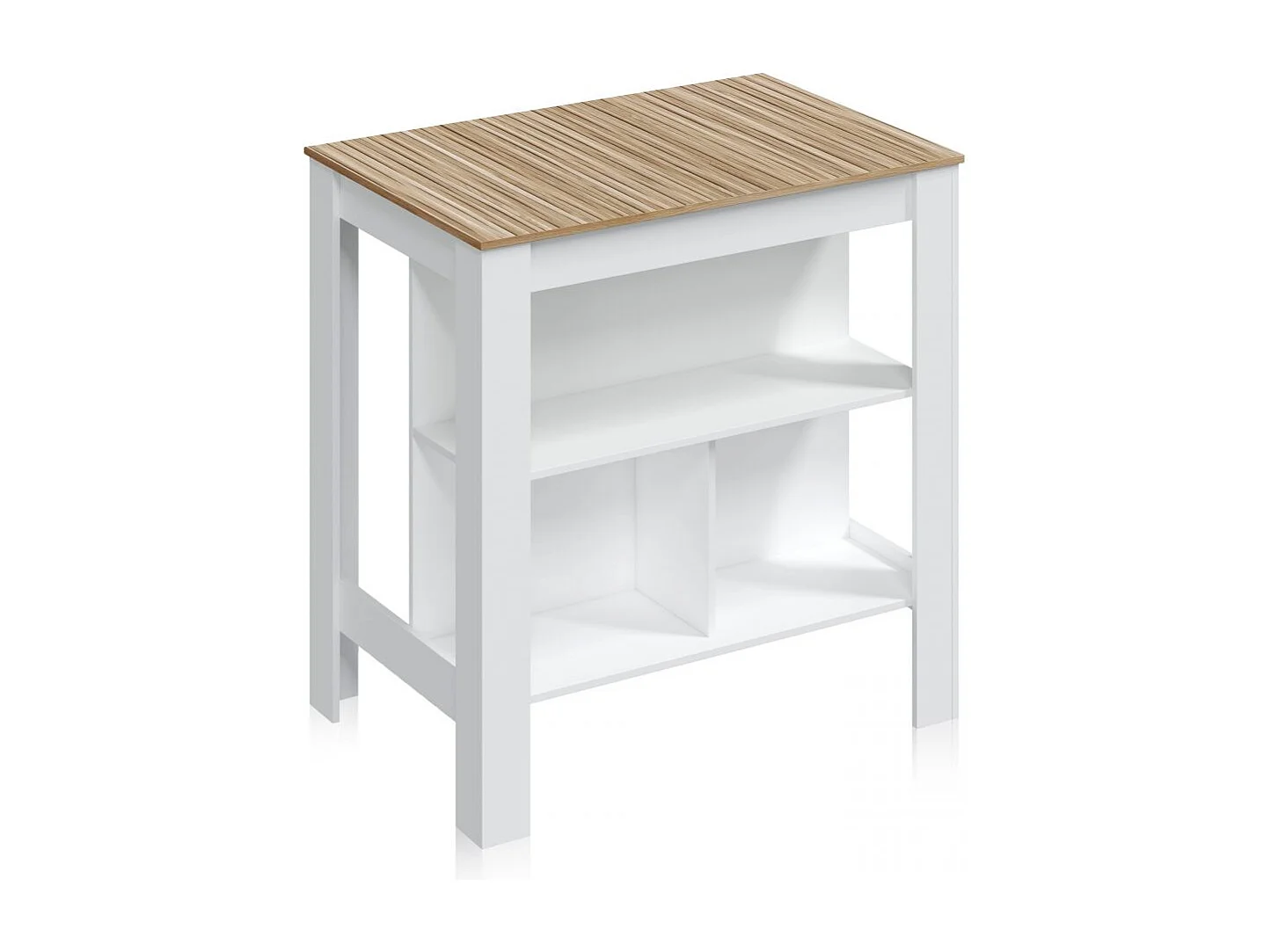 Mesa alta Nitza Blanco Artik (Blanco Mate) - Natur